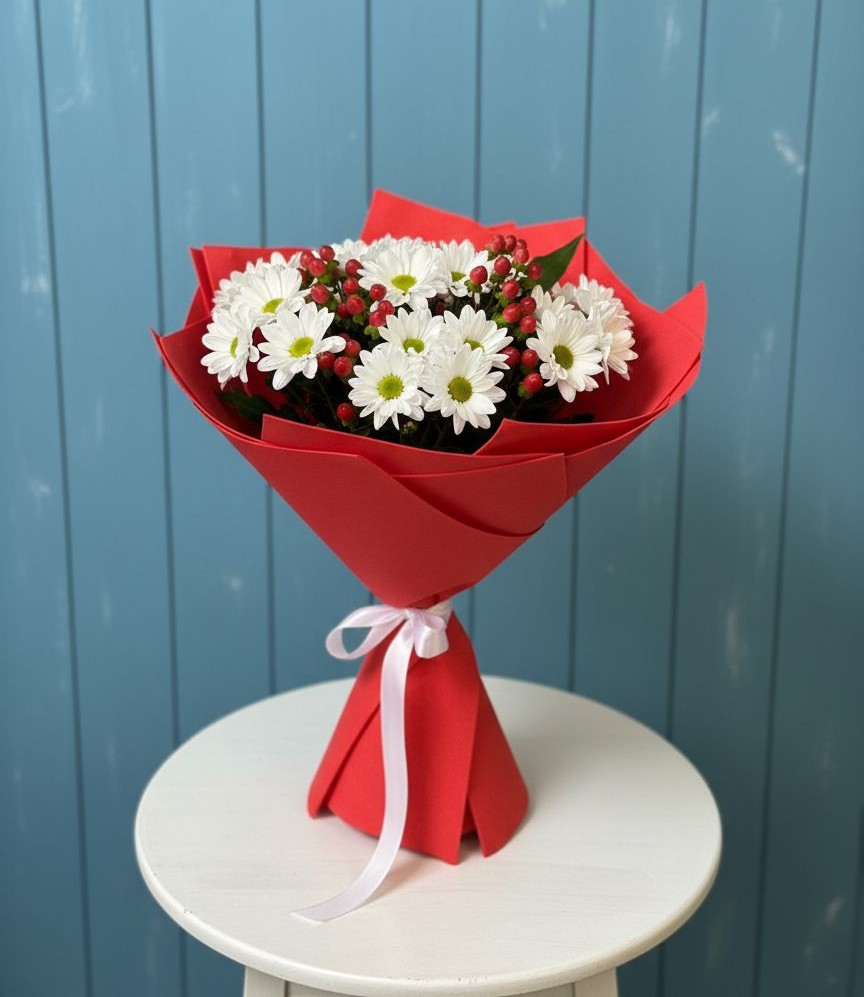 Букет цветов из: Хризантемы в Ломинцевский