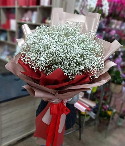 Букет цветов из: Гипсофила в Ломинцевский