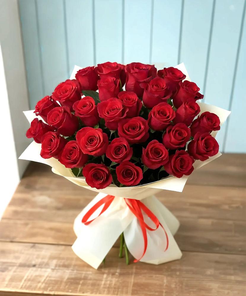 Букет 29 Красных роз в Ломинцевский