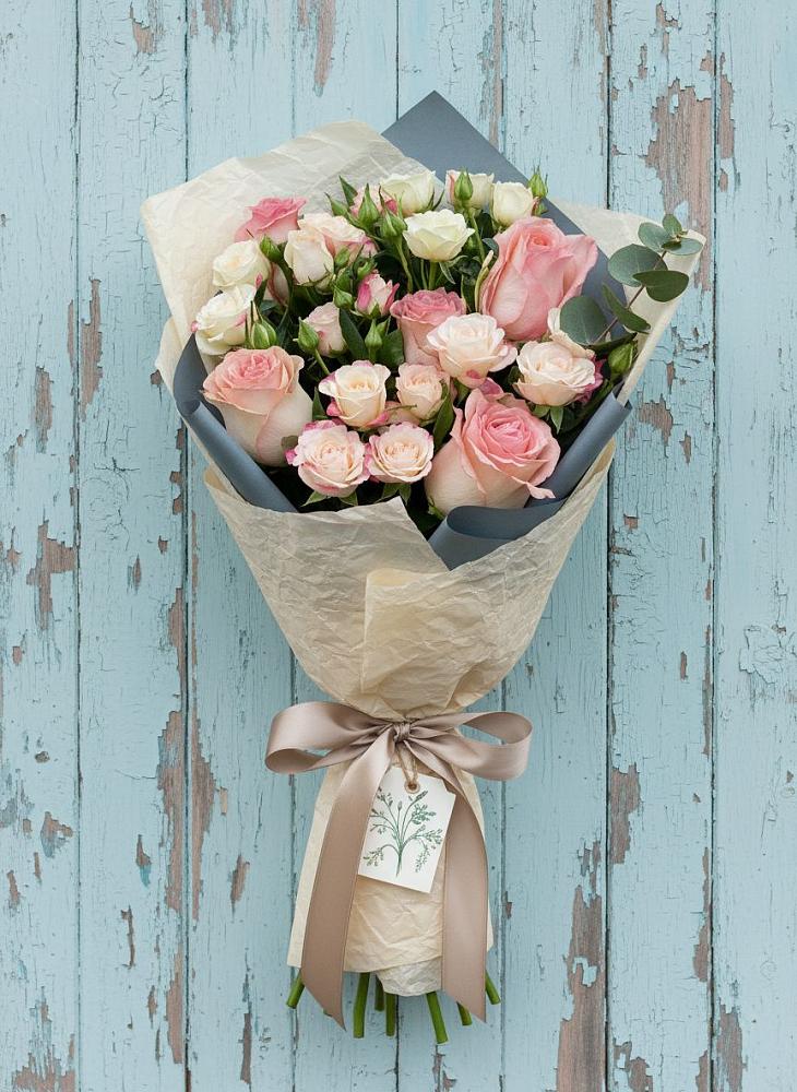 Букет цветов из: Розы в Ломинцевский