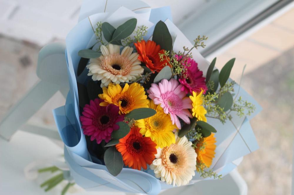 Букет цветов из: Герберы в Ломинцевский