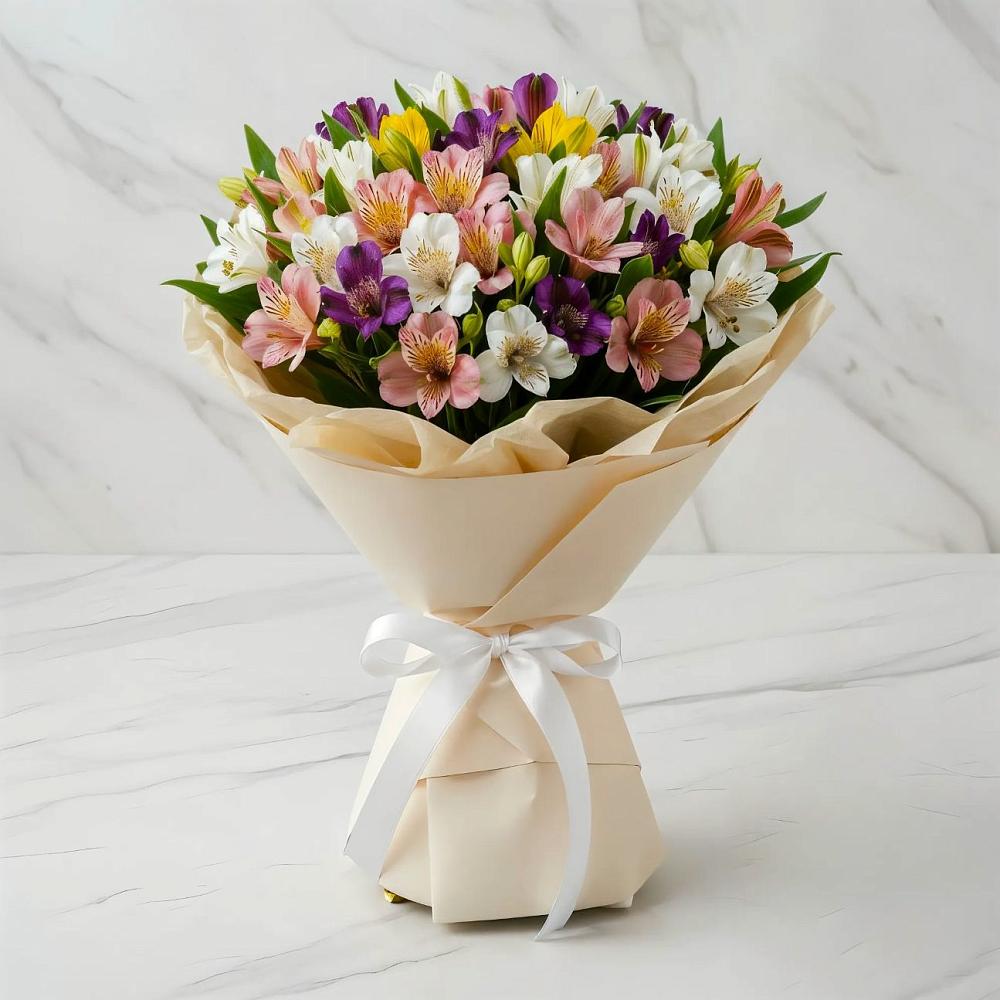 Букет цветов из: Альстромерии в Ломинцевский