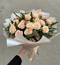 Букет Кремовые розы Латте в Ломинцевский