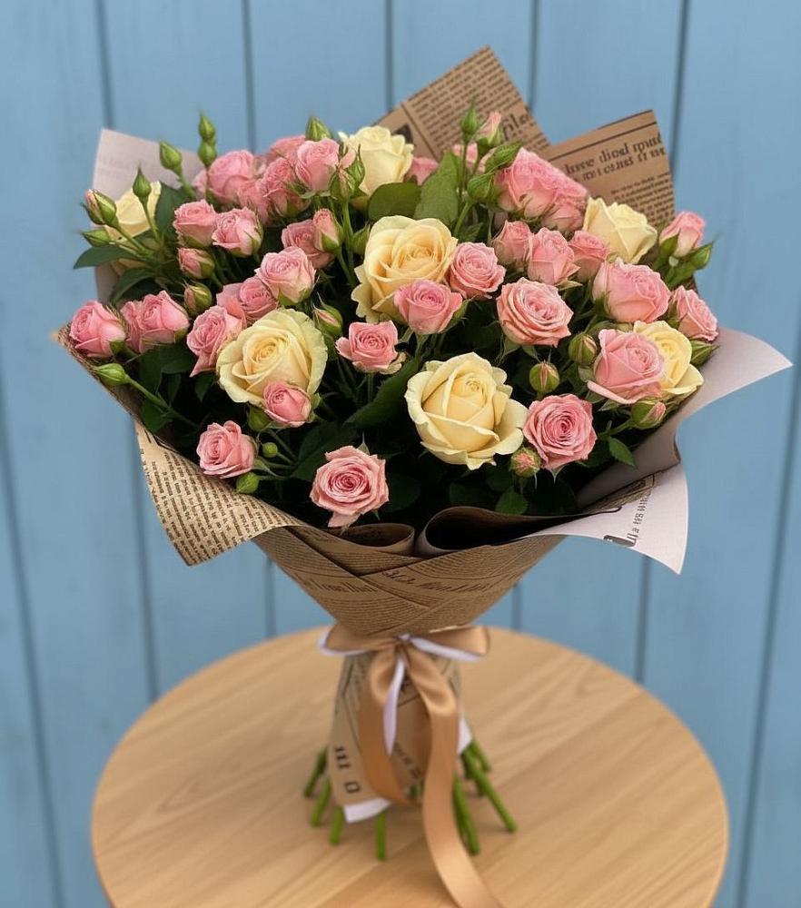 Букет цветов из: Розы в Ломинцевский