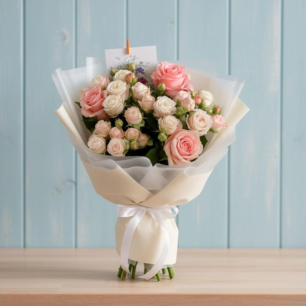 Букет цветов из: Розы в Ломинцевский