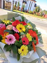 Букет цветов из:  Герберы #REPLACE_PRED# Ломинцевский