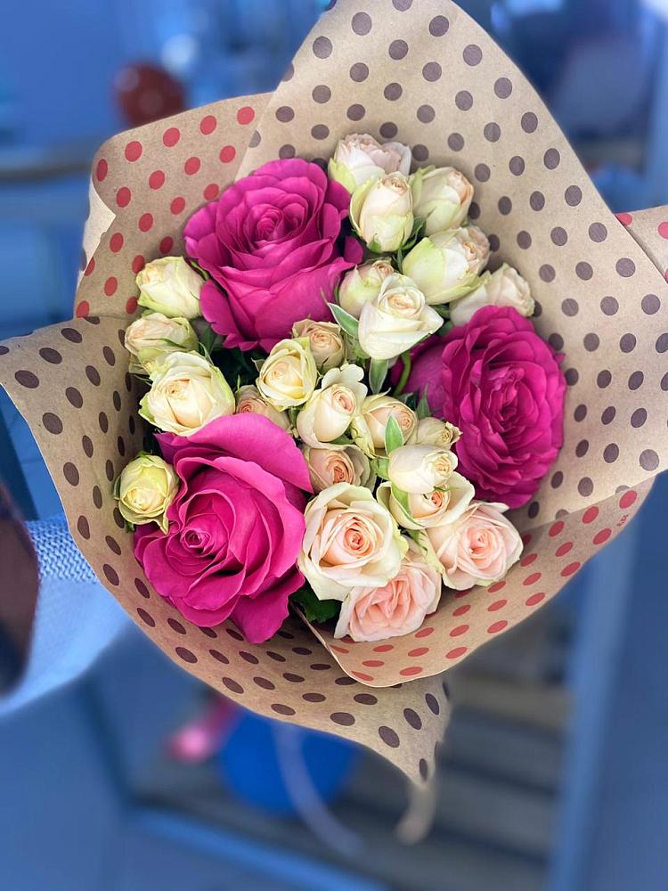 Букет цветов из: Розы в Ломинцевский