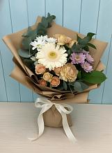 Букет цветов из:  Герберы и Хризантемы в Ломинцевский