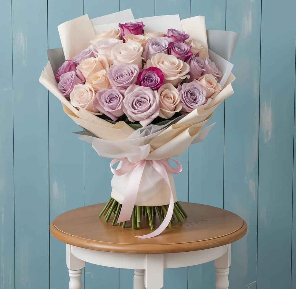 Букет цветов из: Розы в Ломинцевский