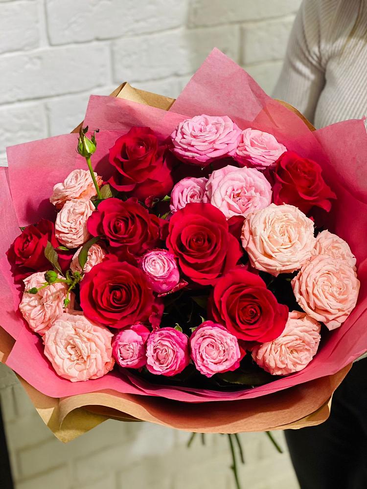 Букет цветов из: Розы в Ломинцевский