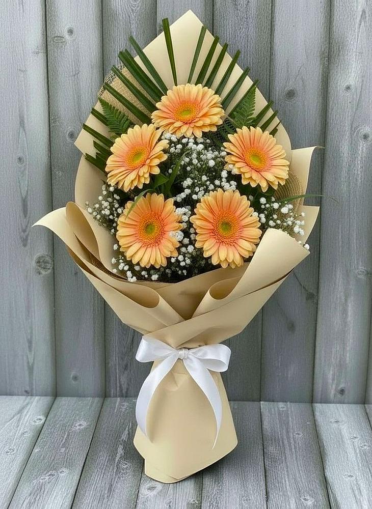 Букет цветов из: Герберы в Ломинцевский