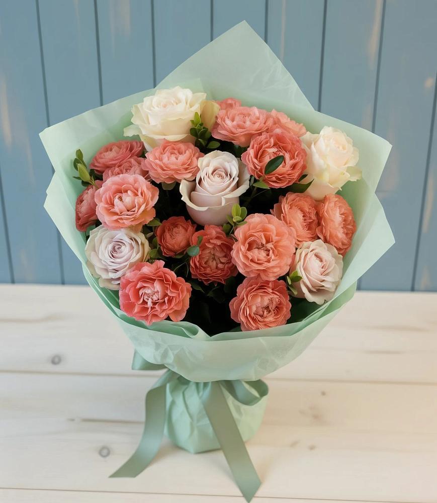 Букет цветов из: Розы в Ломинцевский