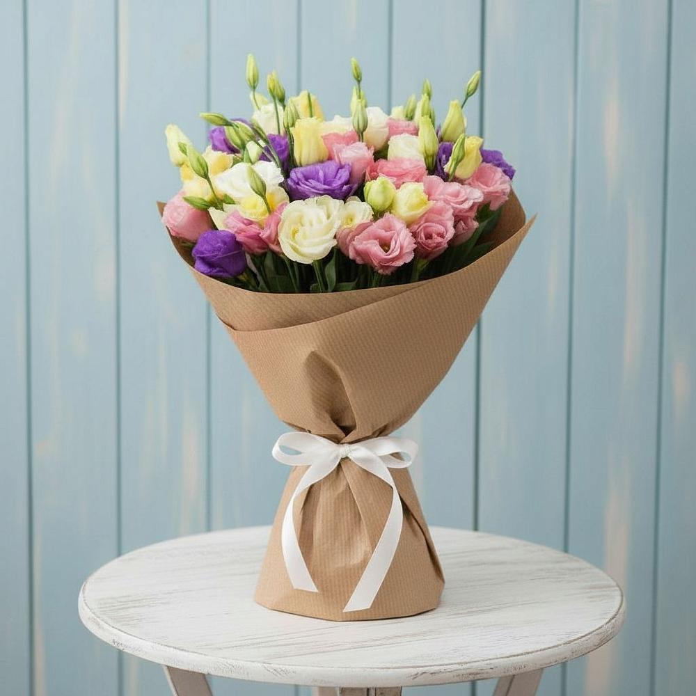 Букет цветов из: Лизиантусы в Ломинцевский