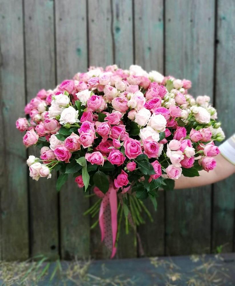 Букет Розовые кустовые розы Натали и Лав Лидия в Ломинцевский