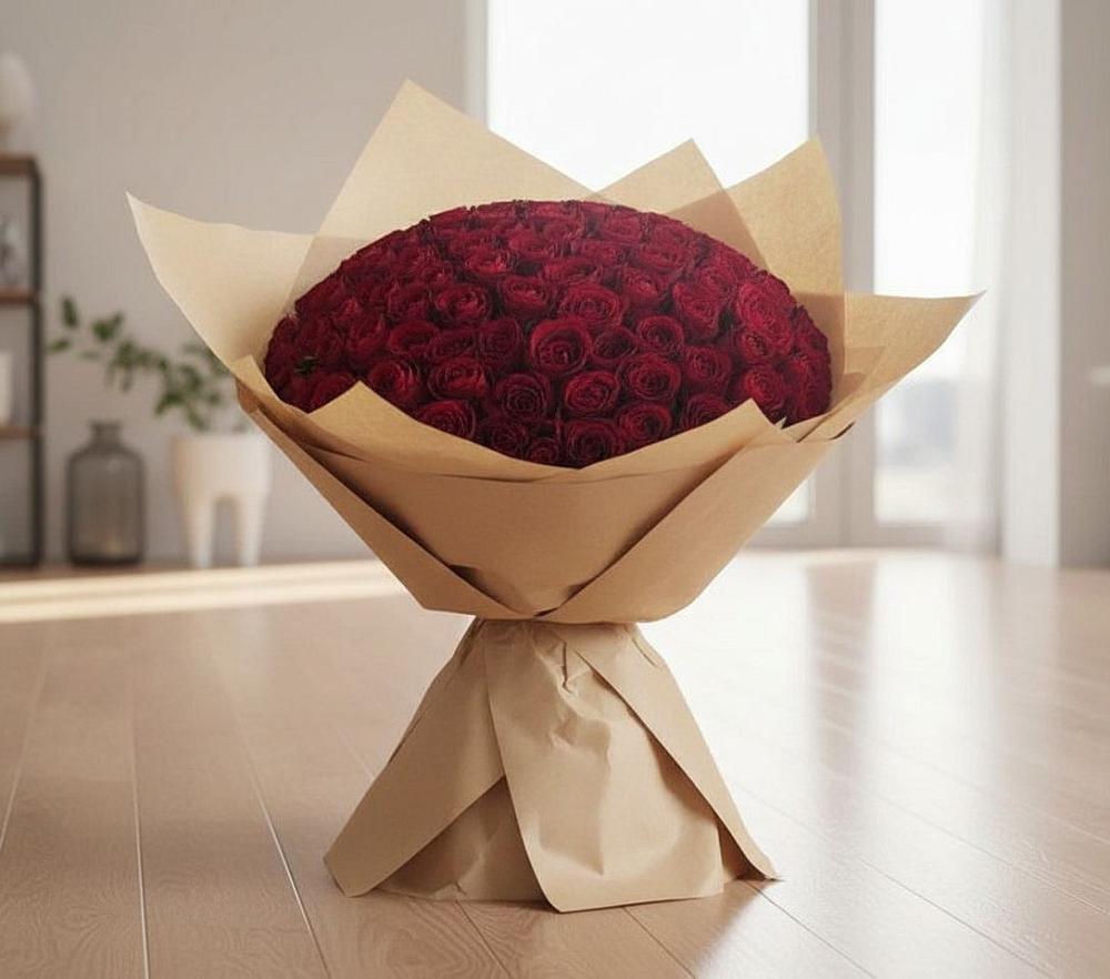 Букет 101 Красная роза в Ломинцевский