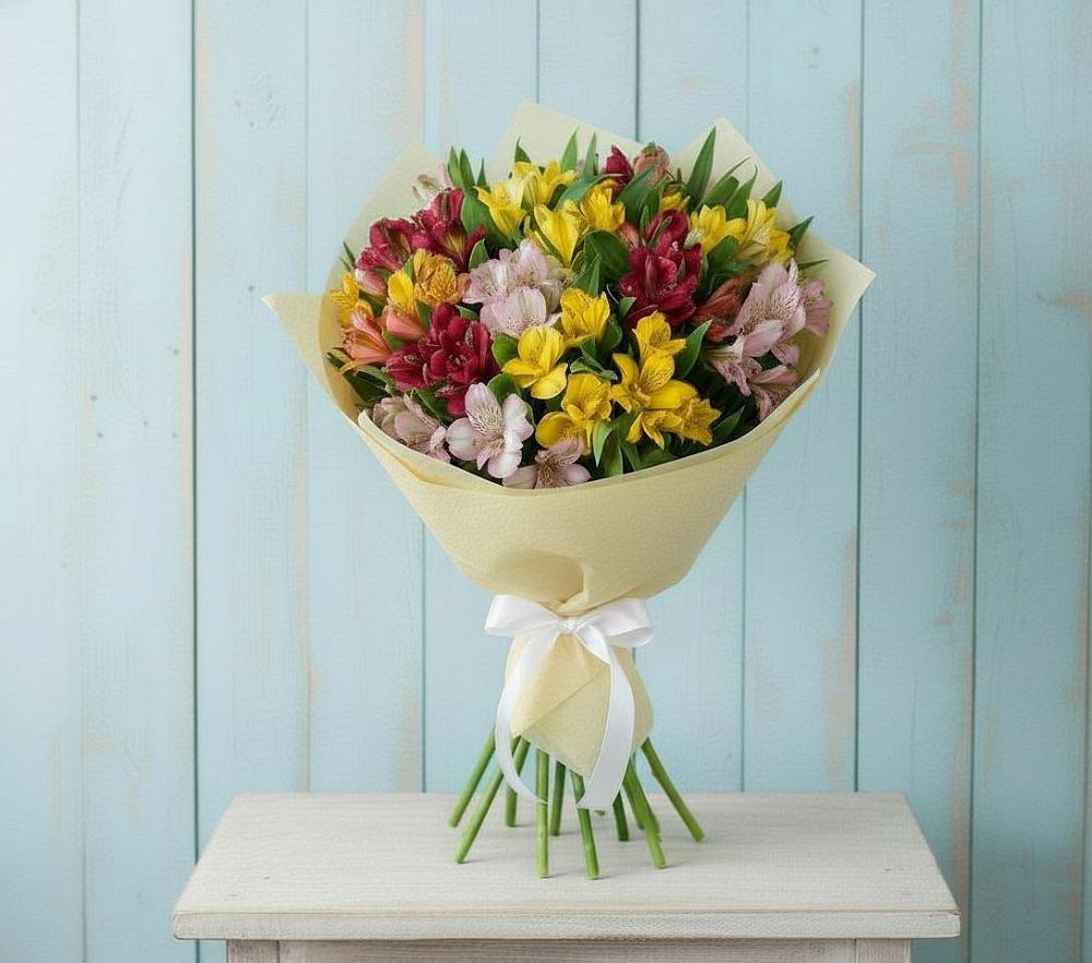 Букет цветов из: Альстромерии в Ломинцевский