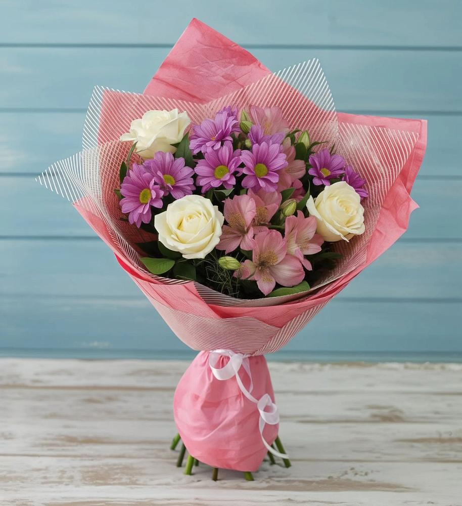 Букет цветов из: Герберы в Ломинцевский