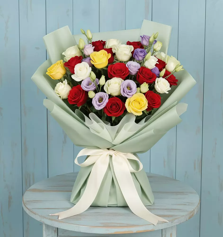 Букет цветов из: Розы в Ломинцевский