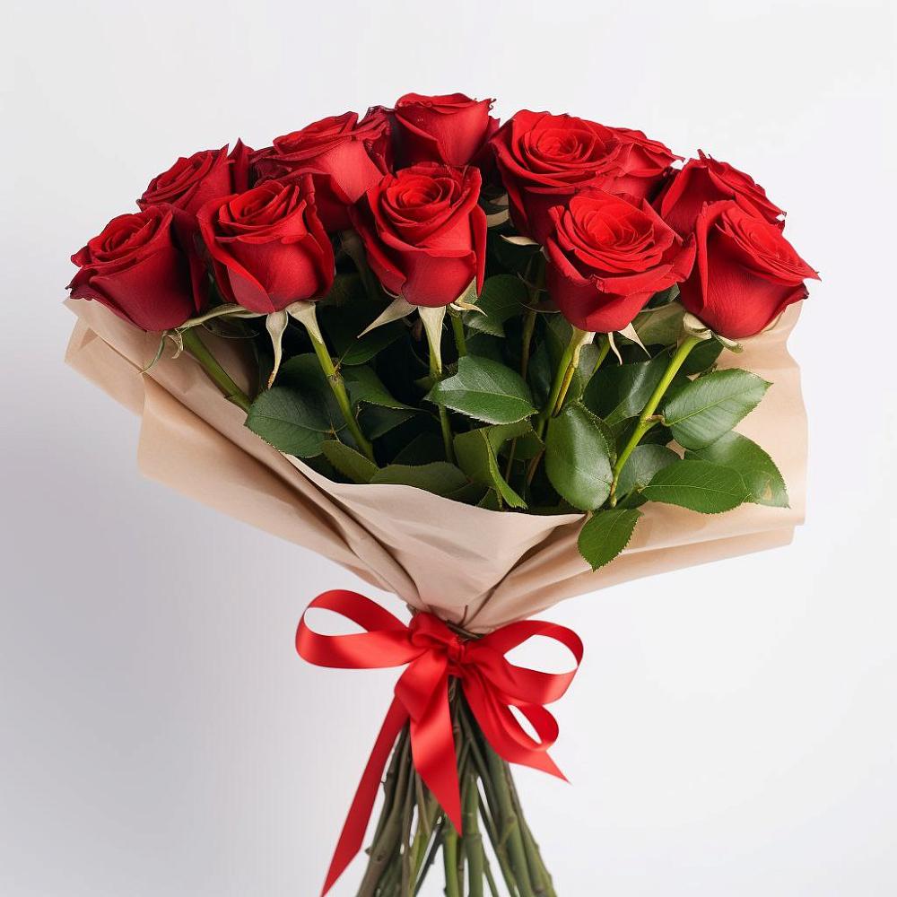 Букет 11 Красных роз Эдлесс Лав в Ломинцевский