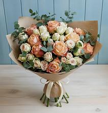 Букет цветов из:  Альстромерии и Розы #REPLACE_PRED# Ломинцевский