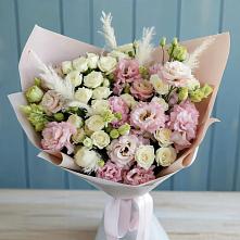 Букет цветов из:  Альстромерии и Розы в Ломинцевский