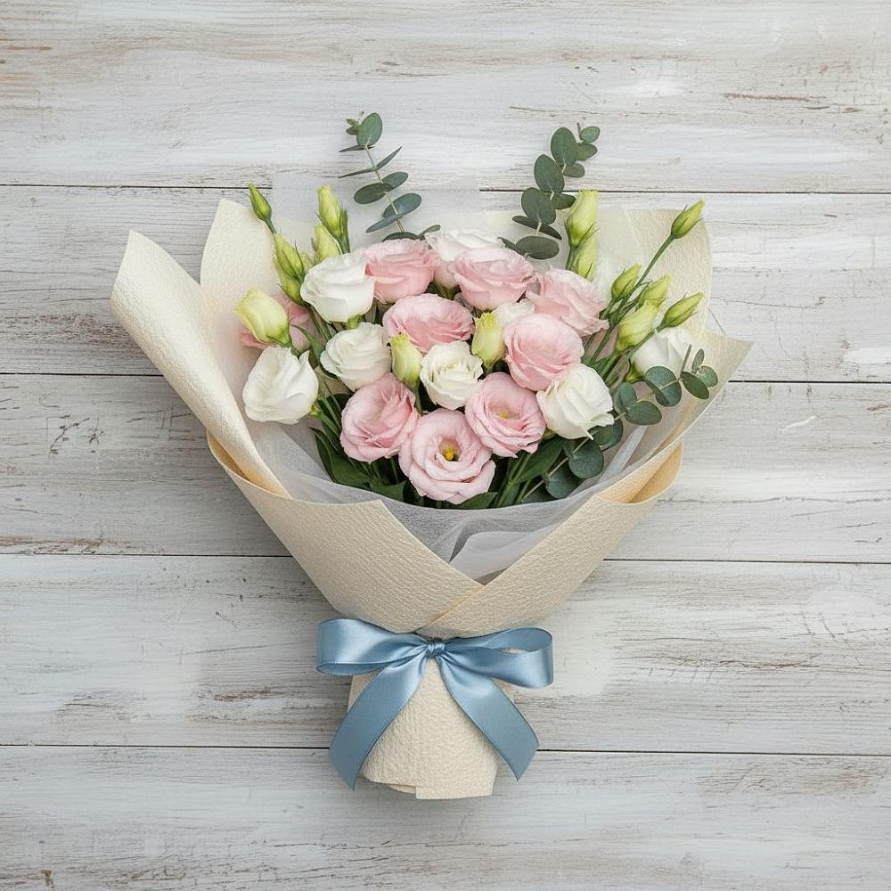 Букет цветов из: Лизиантусы в Ломинцевский